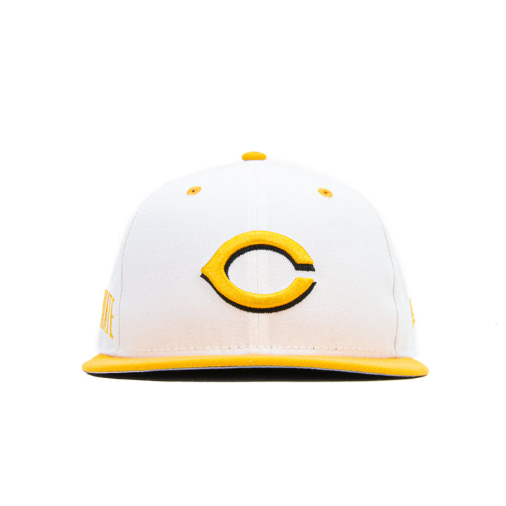 Corporate x Cincinnati Reds Queen City Fitted Cap (White/Citrine)