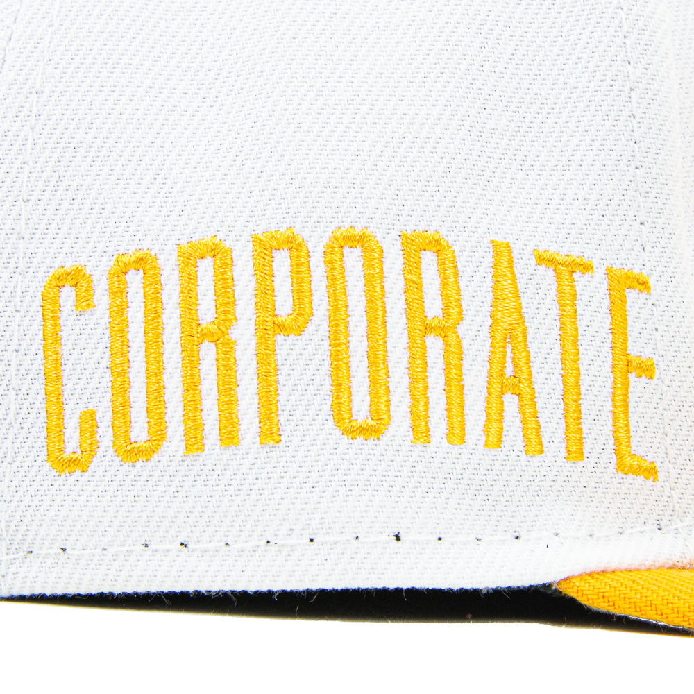 Corporate x Cincinnati Reds Queen City Fitted Cap (White/Citrine)