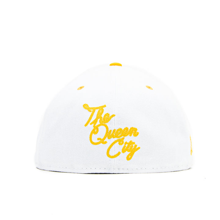 Corporate x Cincinnati Reds Queen City Fitted Cap (White/Citrine)