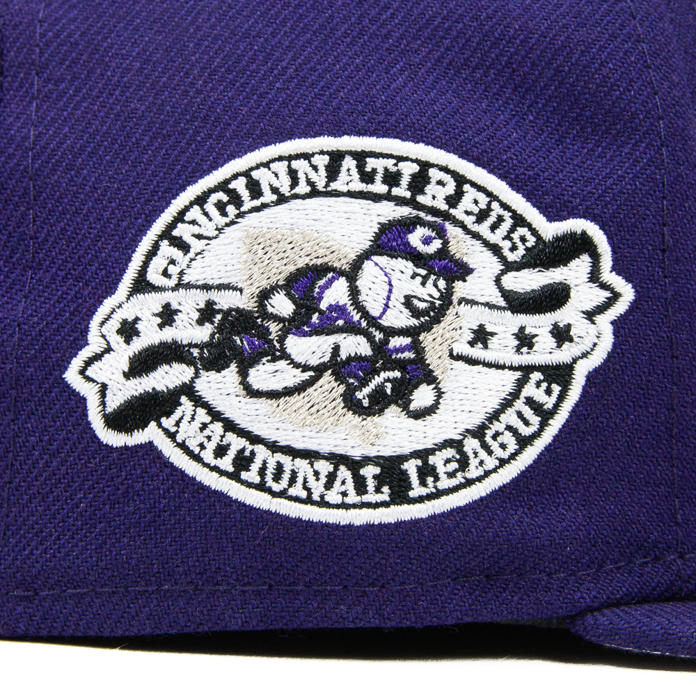 Cincinnati Reds Ohio Side-Patch Fitted Cap (Purple)