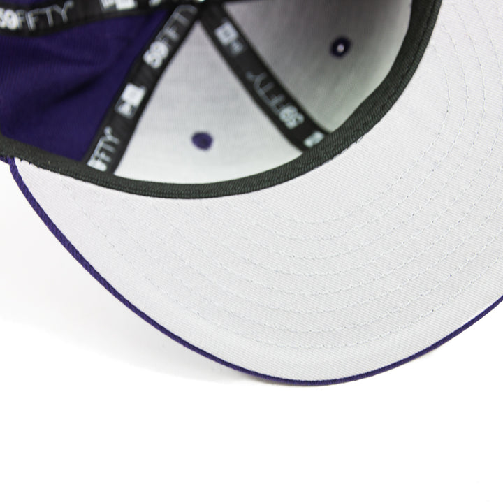 Cincinnati Reds Ohio Side-Patch Fitted Cap (Purple)