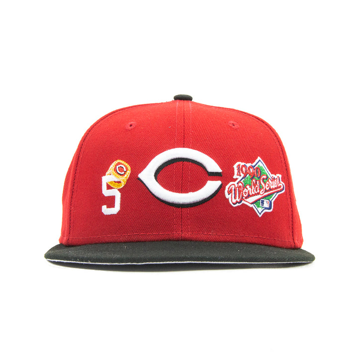 Cincinnati Reds 5x Champs Fitted Cap (Red/Black)