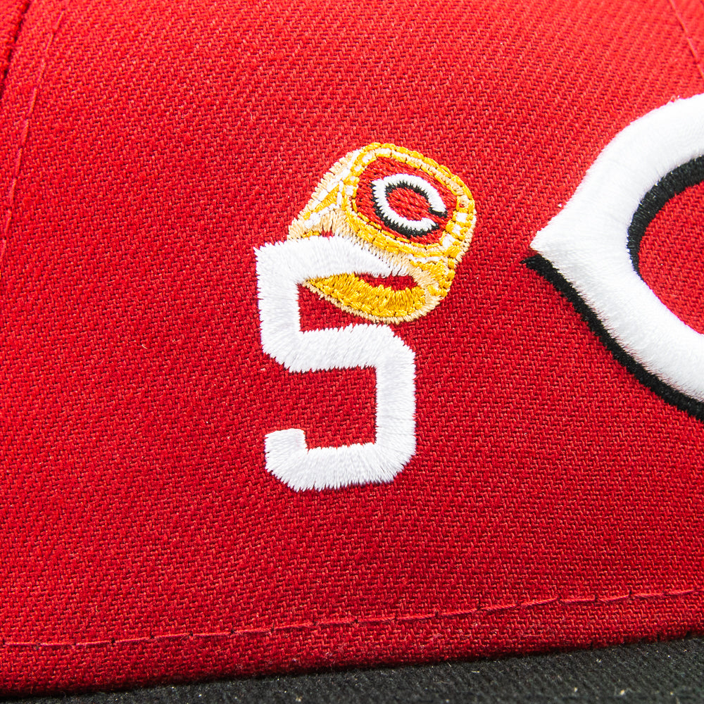 Cincinnati Reds 5x Champs Fitted Cap (Red/Black)