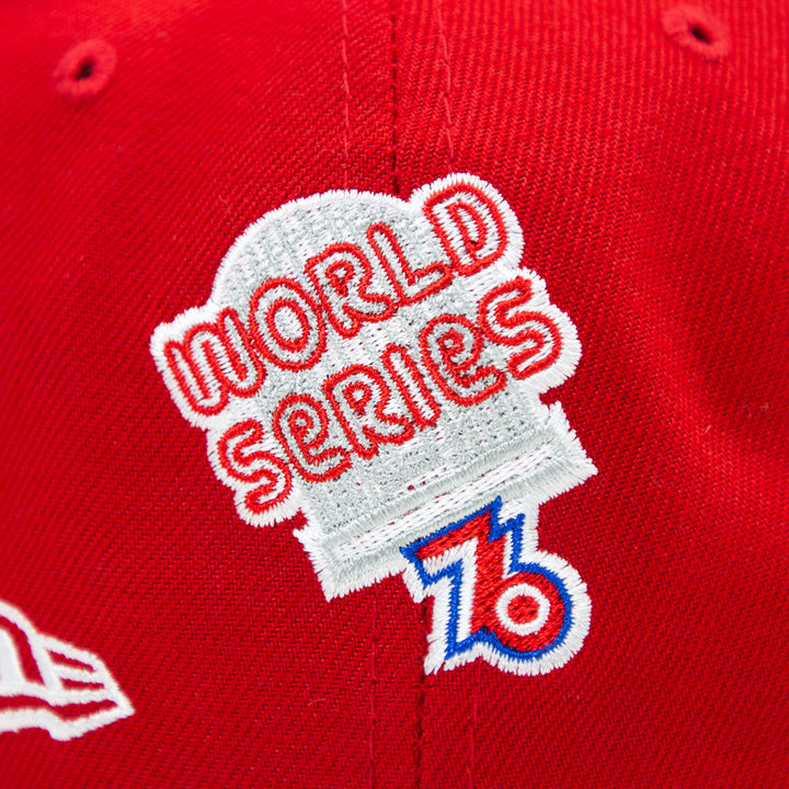 Cincinnati Reds 5x Champs Fitted Cap (Red/Black)