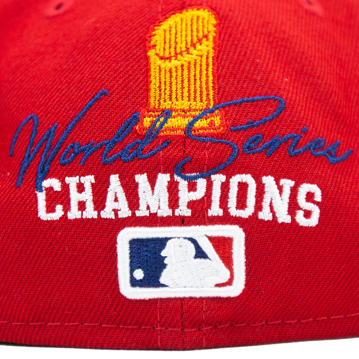 Cincinnati Reds 5x Champs Fitted Cap (Red/Black)