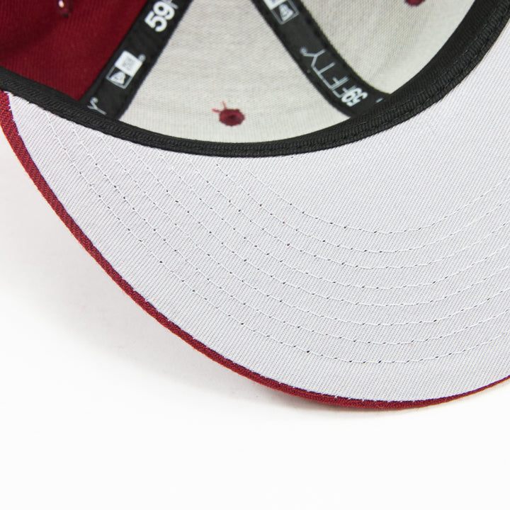 Cincinnati Reds C Font Fitted Cap (Cardinal)