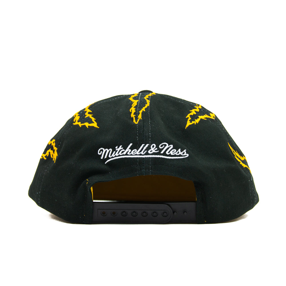 Corporate x Mitchell & Ness Seek Anniversary Snapback (Black/Citrine)