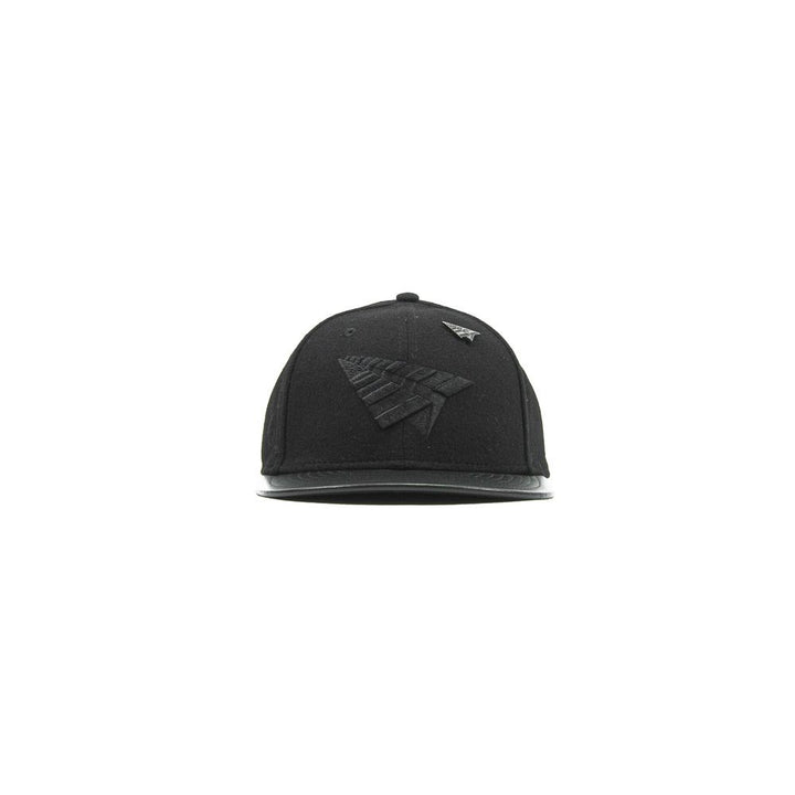 Original Crown Melton Wool & Leather Strapback (Triple Black)