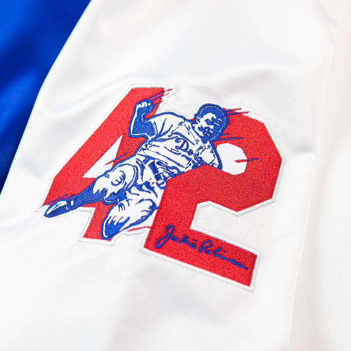 Jackie Robinson MLB Legends Satin Jacket Dodgers (Royal)